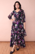 MULTICOLORED CHIFFON PRINTED LONG DRESS