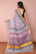 Violet Printed Kerala Cotton Saree