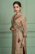 BEIGE EMBROIDERED TUSSAR LONG KAMEEZ