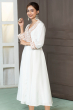 WHITE MUSLIN EMBROIDERED EXCLUSIVE LONG DRESS