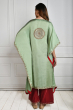 GREEN DOLA SILK EXCLUSIVE KAFTAN SET