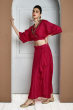 MAGENTA DOLA SILK EXCLUSIVE SKIRT SET