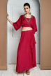 MAGENTA DOLA SILK EXCLUSIVE SKIRT SET