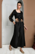 BLACK DOLA SILK EXCLUSIVE PALAZZO SET