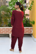 MAROON DOLA SILK EXCLUSIVE DHOTI SET