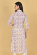 WHITE RAYON PRINTED LONG KAMEEZ