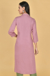 MAUVE RAYON EMBROIDERED LONG KAMEEZ