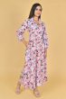 PINK RAYON PRINTED LONG KAMEEZ