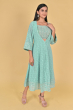 SEA GREEN CHIKON LONG DRESS