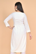 WHITE COTTON CHIKON LONG KAMEEZ