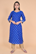 Blue Chanderi Exclusive Long Kameez