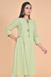 Green Chikankari Long Kameez