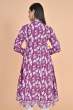 PURPLE COTTON PRINTED LONG KAMEEZ