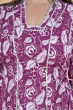 PURPLE COTTON PRINTED LONG KAMEEZ