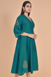  Green Exclusive Chanderi Long Kameez