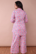 PINK RAYON PRINTED CO ORD SET