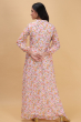 MULTICOLOR GEORGETTE LONG DRESS