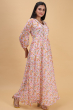 MULTICOLOR GEORGETTE LONG DRESS