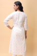 WHITE COTTON LONG KAMEEZ