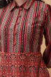 MAROON AJRAK PRINTED LONG KAMEEZ