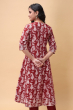 MAROON COTTON PRINTED LONG KAMEEZ