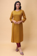 YELLOW COTTON LONG KAMEEZ