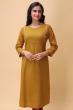 YELLOW COTTON LONG KAMEEZ