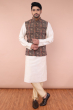 Black Ajrak Cotton Ethnic Jacket