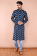 Blue Digital Printed Long Kurta