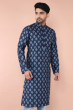 Blue Digital Printed Long Kurta