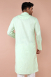 Light Green Linen Long Kurta