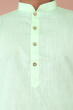 Light Green Linen Long Kurta