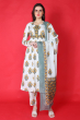 MULTICOLOUR COTTON PRINT ANARKALI SET