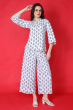 WHITE COTTON PALAZZO SET