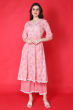 PINK COTTON PALAZZO SET