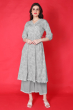 GREY COTTON PALAZZO SET