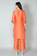 ORANGE DOLA SILK PANT SET