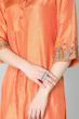 ORANGE DOLA SILK PANT SET