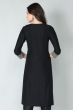 BLACK COTTON SLUB EXCLUSIVE LONG KAMEEZ