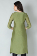 GREEN MUSLIN LONG KAMEEZ