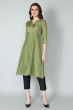 GREEN MUSLIN LONG KAMEEZ