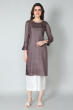 BROWN TUSSAR LONG KAMEEZ