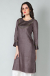 BROWN TUSSAR LONG KAMEEZ