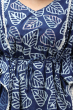 Blue Cotton Printed KAFTAN