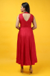 Red Dola Silk Exclusive LONG DRESS