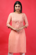 PEACH COTTON LONG KAMEEZ