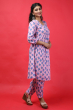 PINK COTTON PRINTED PATIALA SET