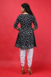 Black Cotton Print DHOTI SET