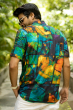 Multicolor Digital Printed Rayon Half Shirt