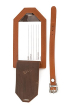 GENUINE LEATHER TAN LUGGAGE TAG